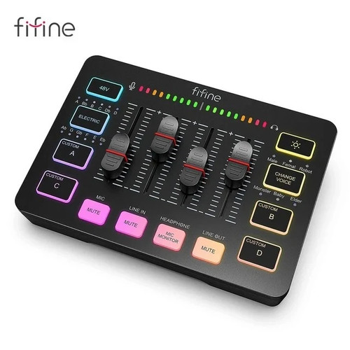 Fifine gaming audio mixer - gaming,